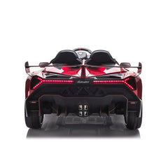 Lamborghini Veneno 12V 2 Persoons Kinderauto Metallic Rood