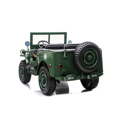 Willy’s Jeep Army 24 3 persoons kinderauto groen