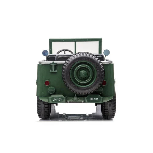 Willy’s Jeep Army 24 3 persoons kinderauto groen
