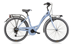 MBM Agora 35 cm  6 sp blauw, 24 inch wiel