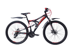 Magic Oberon 27,5  H 46 cm zwart rood  18 sp