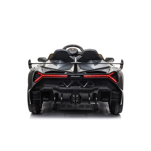 Lamborghini Veneno 12V 2 Persoons Elektrische Kinderauto Metallic Grijs