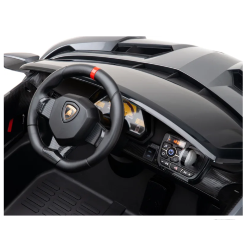 Lamborghini Veneno 12V 2 Persoons Elektrische Kinderauto Metallic Grijs