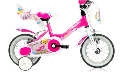 Lombardo Baffy D 14  roze wit vrijloop +2 handrem