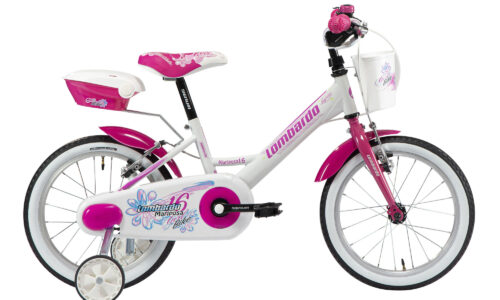 Lombardo Mariposa D wit/roze vrijloop + 2 handrem