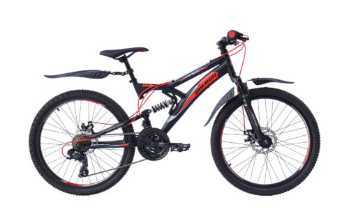 Magic Oberon H 38 cm zwart rood 18 sp