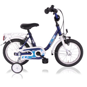 Lombardo Passion 16 inch blauw wit freewheel + 2 handrem