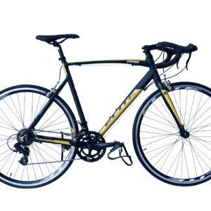 Elite Pau H 59 cm Shimano Tourney 14 speed STI zwart okergeel