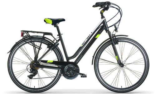 MBM Split D 50 cm 21 sp mat zwart wit