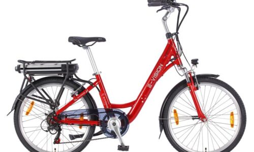 E- Vision Bayonne D 38 cm / 24 inch wiel rood 7 sp