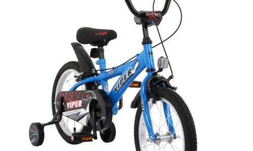 MBM Viper H 16 inch blauw vrijloop + 2 knijprem