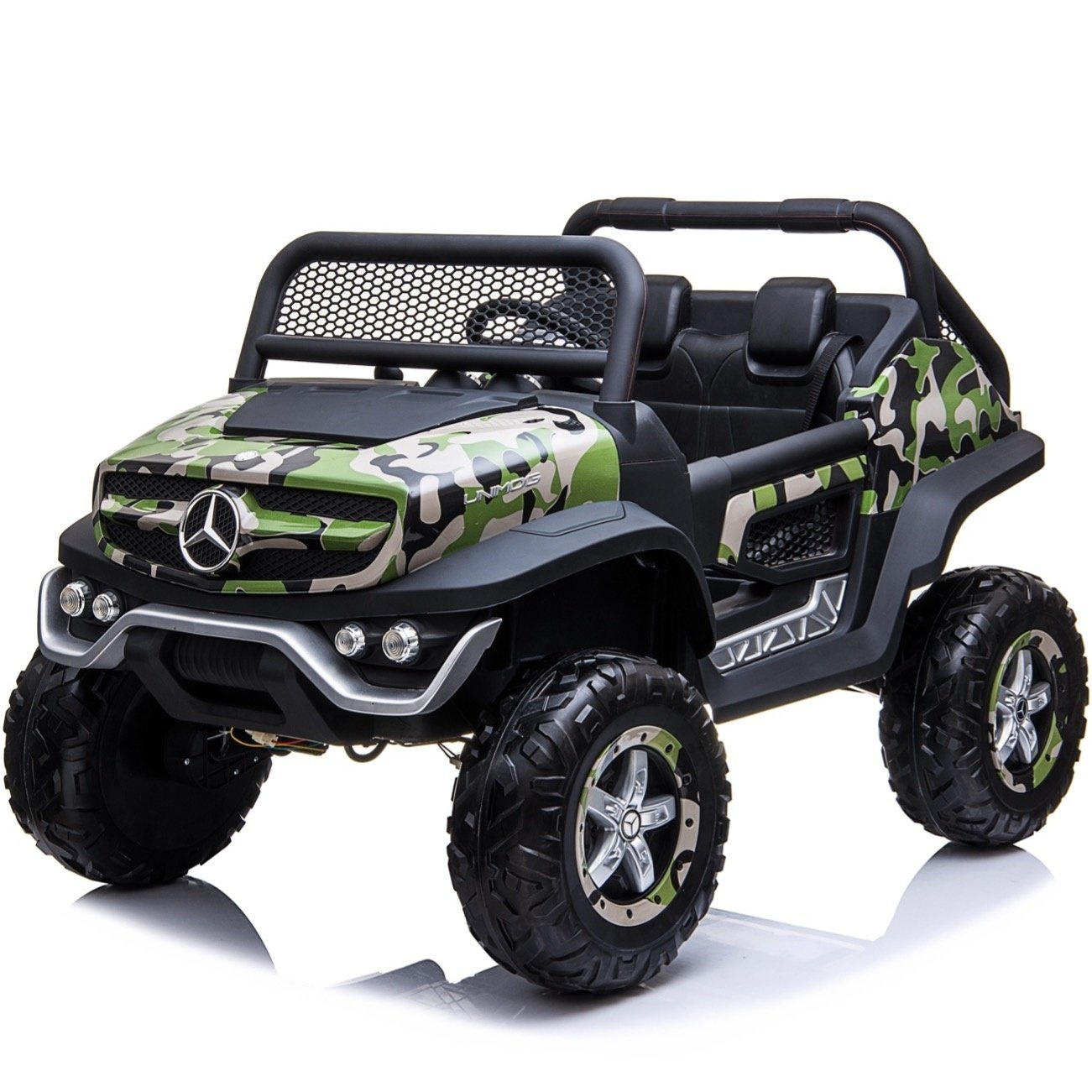 Mercedes Unimog 12V 2-seater Camouflage