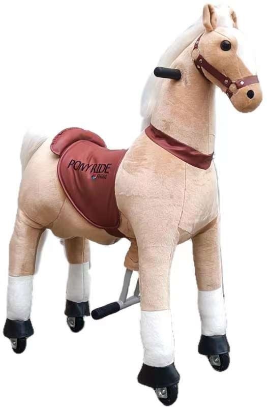 Pony Ride, Horse light Brown ,SMALL - Afbeelding 2