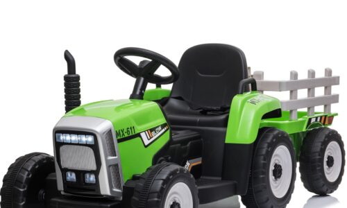 Tractor with trailer 12V Green