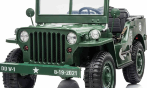 Willy’s Jeep Army 24V 3 seater Green