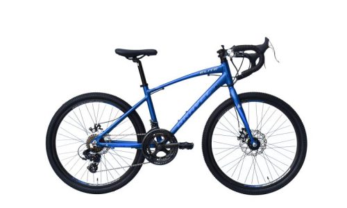 Elite Gravel H 36/ 24 inch wiel cm Shimano 14 sp Mdisc mat blauw